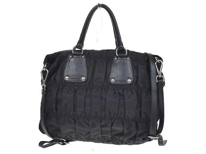 Prada Gaufre Shopping Tessuto Large - vista 2
