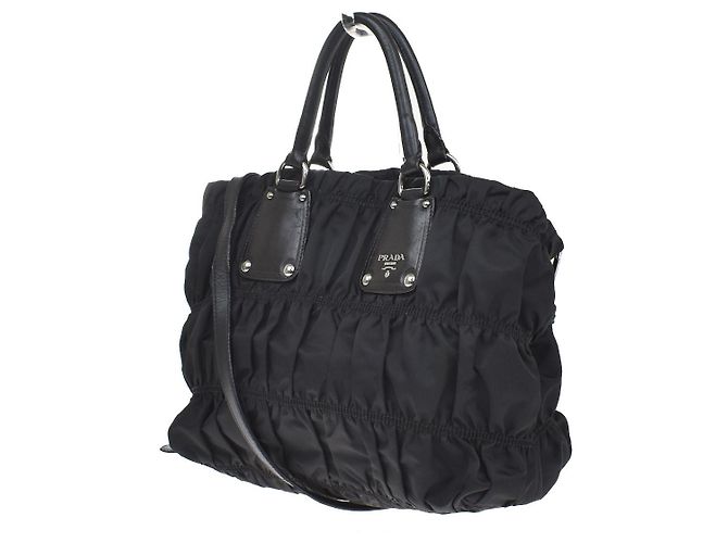 Prada Gaufre Shopping Tessuto Large - vista 3