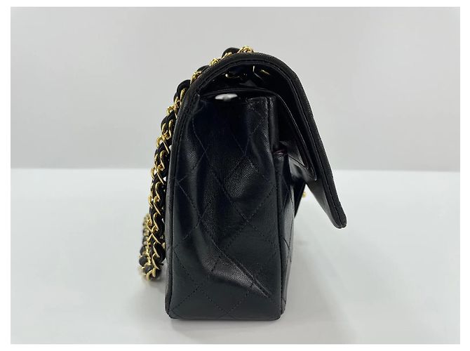 Chanel Classic Timeless Double Flap Quilted Lambskin Medium - vista 4