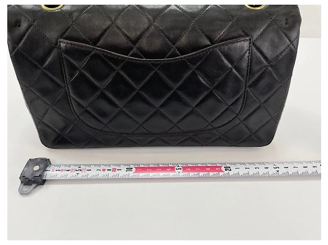 Chanel Classic Timeless Double Flap Quilted Lambskin Medium - vista 5