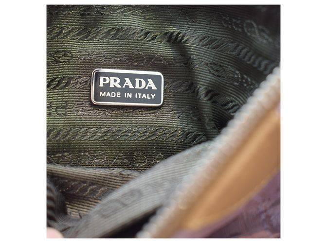 Bolsa Pochette Prada em Pele de Python Rosa Metálico - vista 16