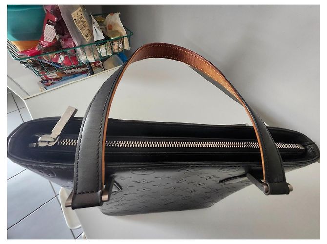 Louis Vuitton Cabas Rivington Monogram Vernis Tote Bag Nero - vista 6