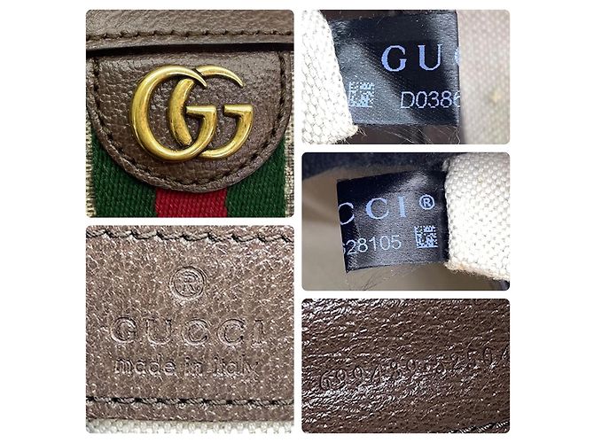 Gucci Ophidia Borsa Camera GG Supreme Canvas Marrone - vista 9