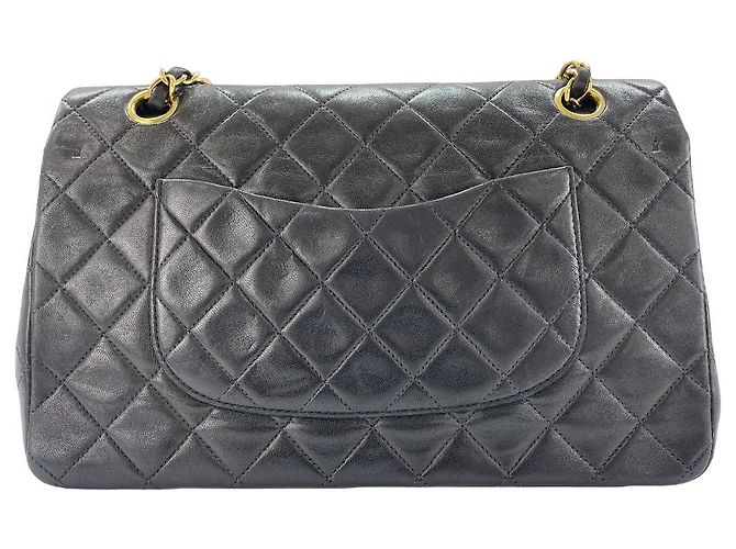 Chanel Classic Timeless Double Flap Quilted Lambskin Medium - vista 2