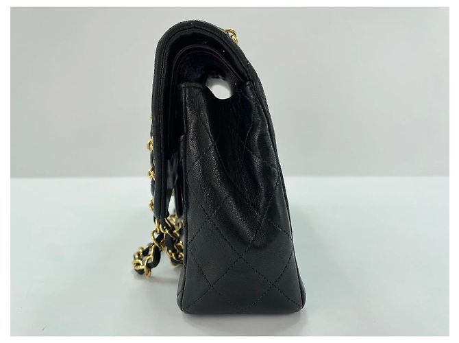 Chanel Classic Timeless Double Flap Quilted Lambskin Medium - vista 4