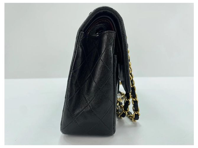 Chanel Classic Timeless Double Flap Quilted Lambskin Medium - vista 5