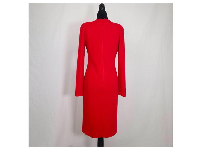 Fendi Vintage Rotes Wollkleid - Ansicht 2