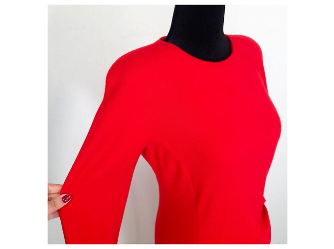 Fendi Vintage Rotes Wollkleid - Ansicht 6