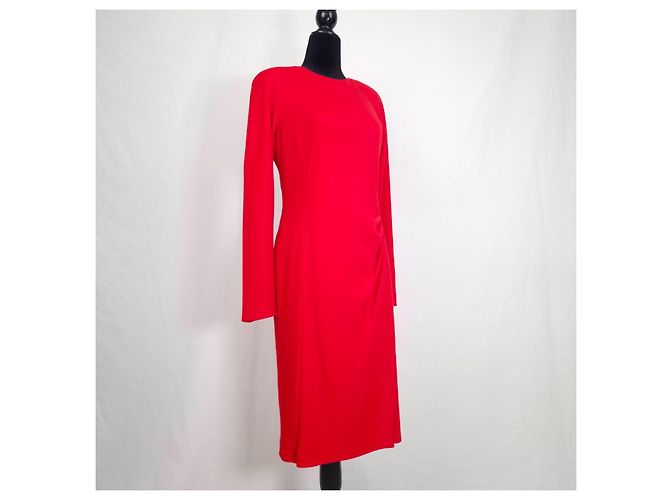 Fendi Vintage Rotes Wollkleid - Ansicht 7