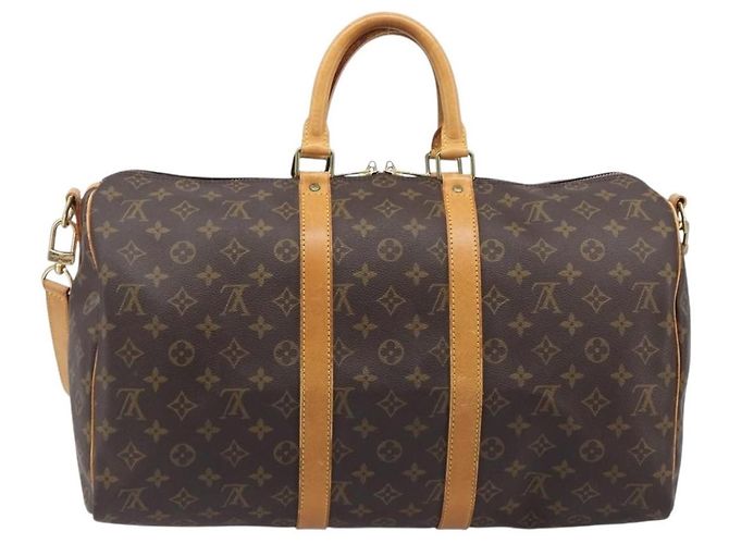 Louis Vuitton Keepall Bandouliere Macassar Monogram Canvas 45 - vista 2