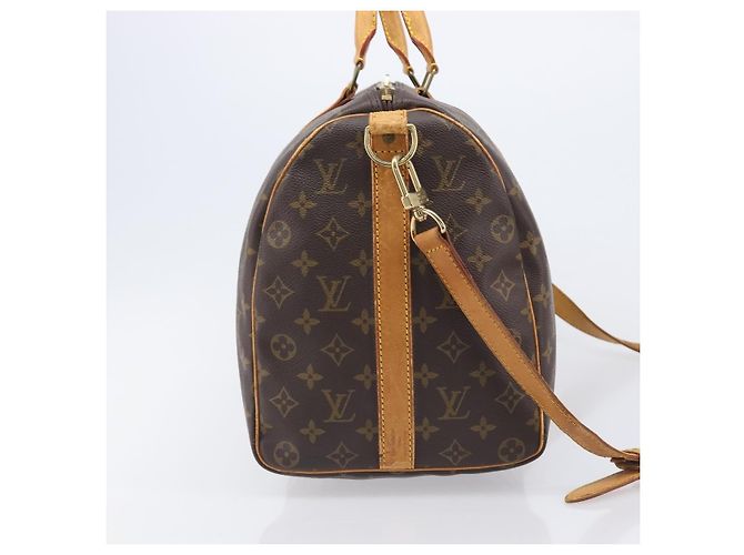 Louis Vuitton Keepall Bandouliere Macassar Monogram Canvas 45 - vista 4