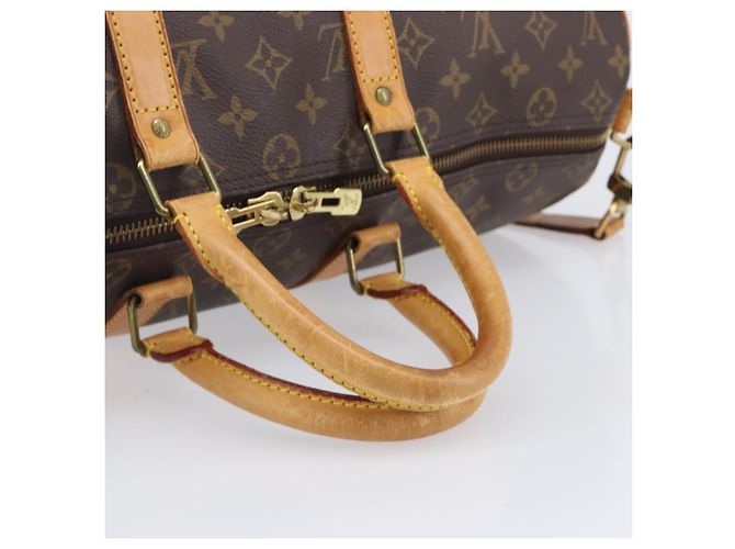 Louis Vuitton Keepall Bandouliere Macassar Monogram Canvas 45 - vista 7