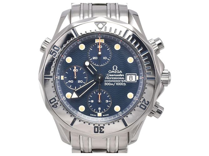 Omega Seamaster Diver 300M Chronometer Chronograph Automatic Stainless Steel 41 - vista 4