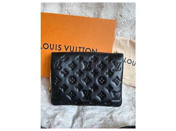 Louis Vuitton Coussin BB Borsa a Mano Pelle Nera Monogram Empreinte - vista 2