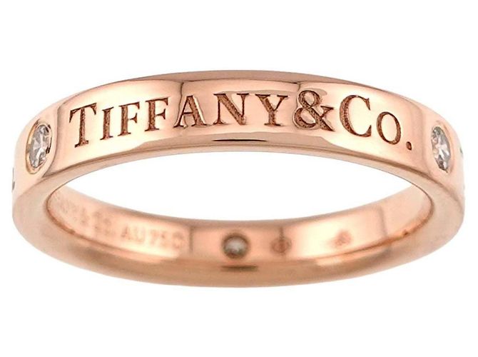 Autre Marque Tiffany & Co. Ring aus 18K Roségold mit Diamanten - Ansicht 2