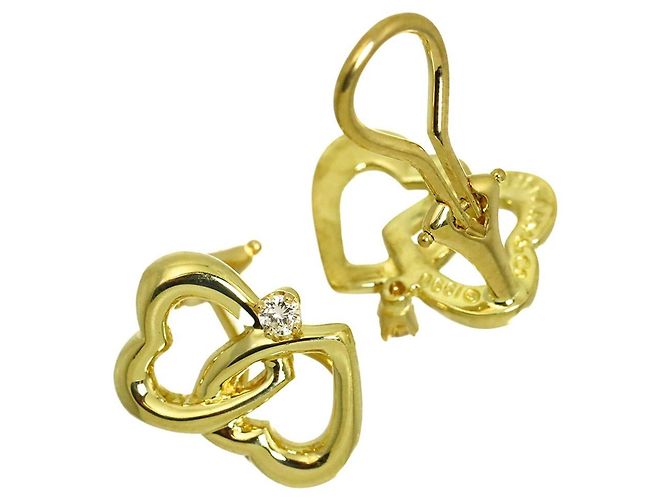 Autre Marque Orecchini a clip cuore con diamante Tiffany & Co. - vista 3