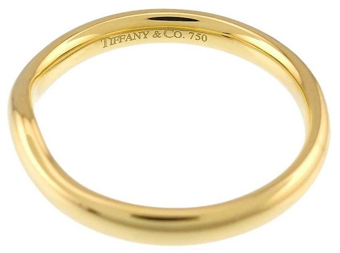Autre Marque Anello fede curva Tiffany & Co. in oro giallo 18K - vista 3