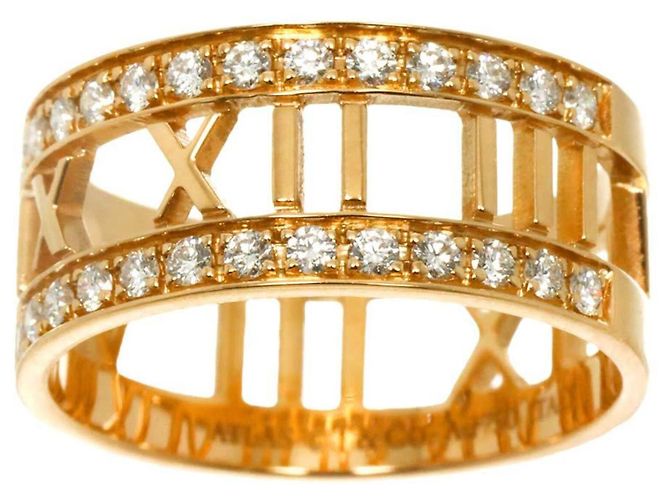 Autre Marque Anello Tiffany & Co. Atlas 1 in oro rosa 18K - vista 2