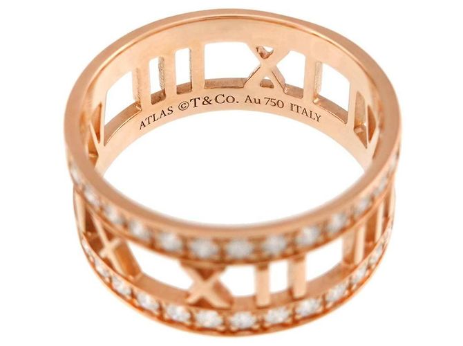 Autre Marque Anello Tiffany & Co. Atlas 1 in oro rosa 18K - vista 3