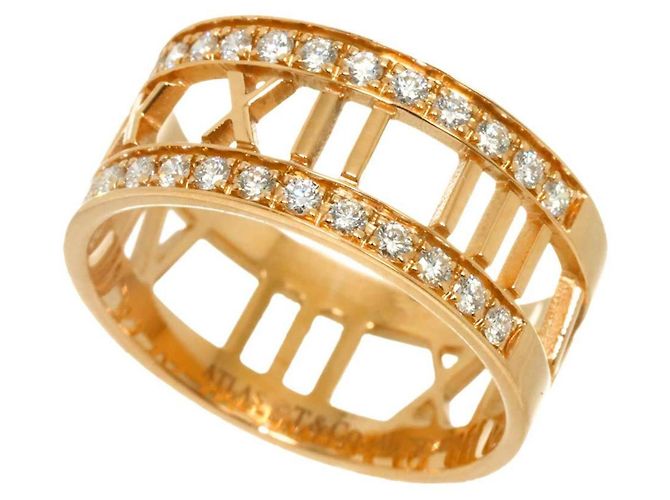 Autre Marque Anello Tiffany & Co. Atlas 1 in oro rosa 18K - vista 4