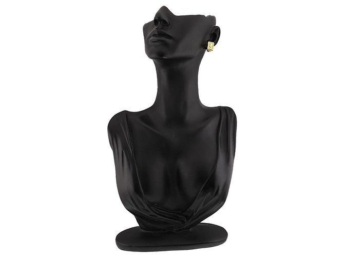 Céline Orecchini a clip Celine in oro giallo 18K con diamanti - vista 7