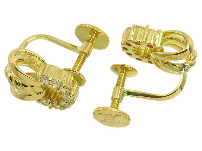 Céline Orecchini Celine 0.14ct Diamanti in Oro Giallo 18K - vista 4