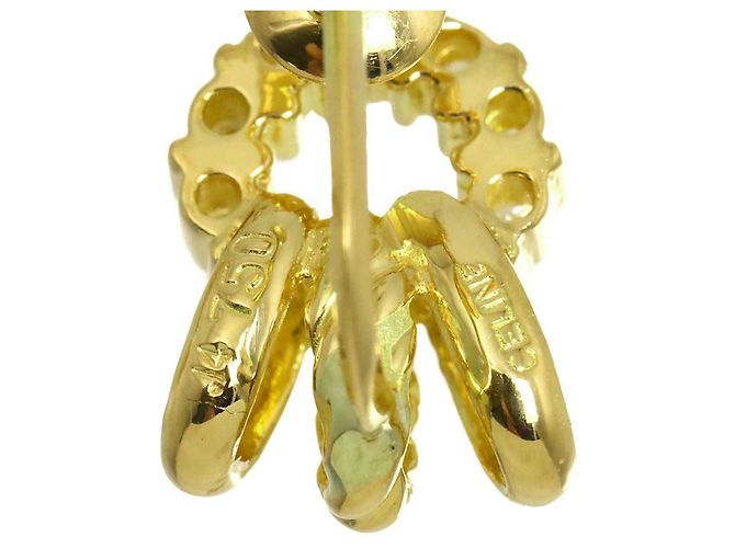 Céline Orecchini Celine 0.14ct Diamanti in Oro Giallo 18K - vista 5