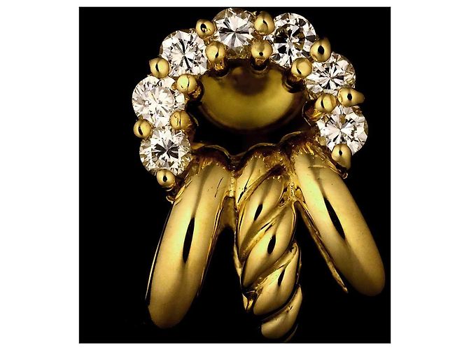 Céline Orecchini Celine 0.14ct Diamanti in Oro Giallo 18K - vista 7