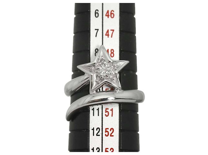 Anello Chanel Comet #50 in Oro Bianco 18K e Diamanti - vista 7