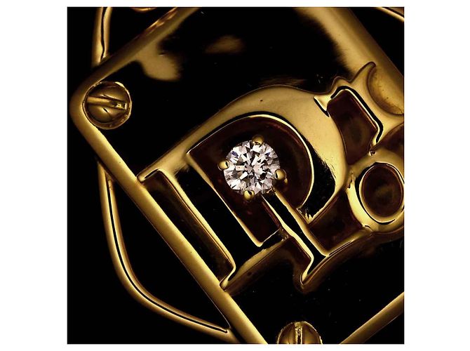 Pendente Christian Dior in Oro Giallo 18K con Diamante 0.07ct - vista 5