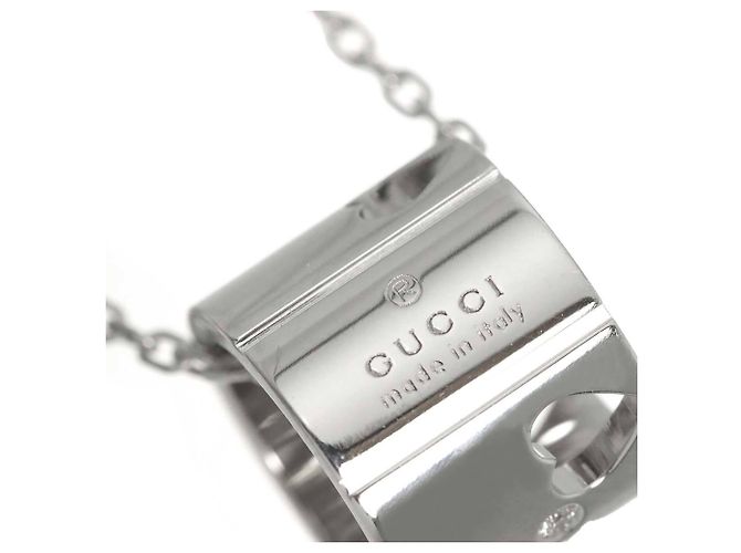 Collana Gucci Icon in diamanti e oro bianco 18K - vista 4