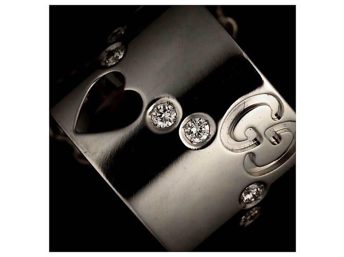 Collana Gucci Icon in diamanti e oro bianco 18K - vista 6