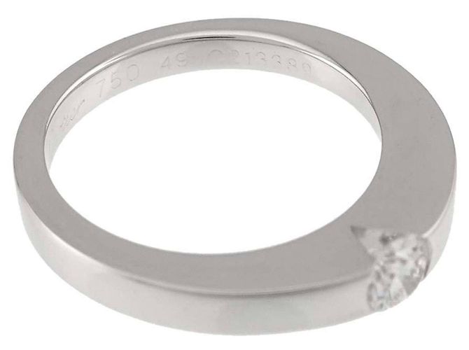 Cartier Ehering aus 18K Weißgold mit Diamanten - Ansicht 4