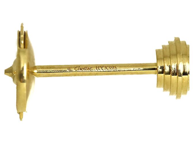 Orecchini Cartier Damour in diamanti e oro giallo 18K - vista 4