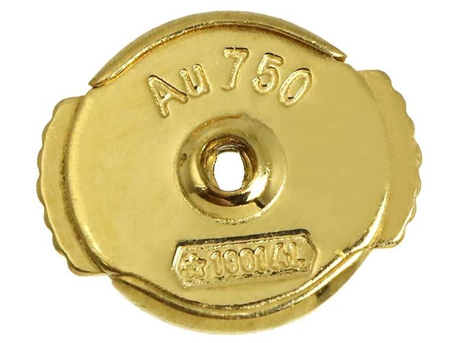 Orecchini Cartier Damour in diamanti e oro giallo 18K - vista 6