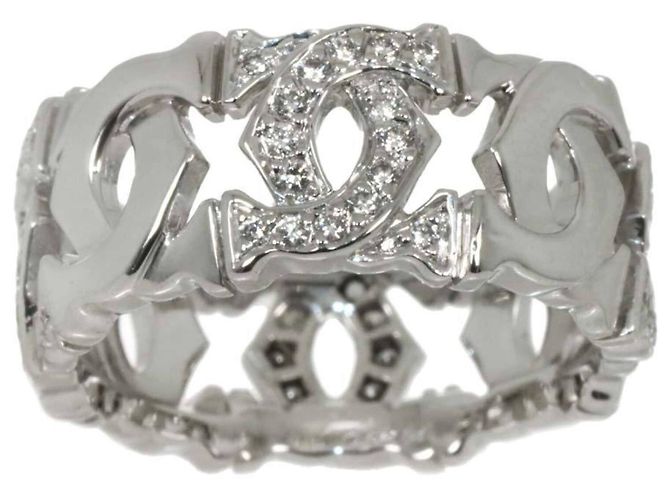Cartier Entrelacés Diamantring aus 18K Weißgold - Ansicht 2
