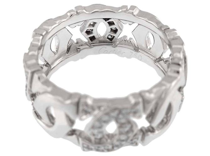 Cartier Entrelacés Diamantring aus 18K Weißgold - Ansicht 3