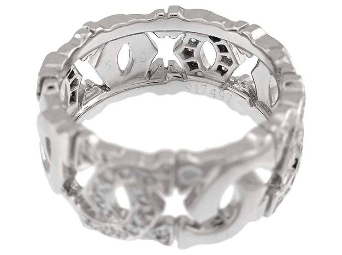 Cartier Entrelacés Diamantring aus 18K Weißgold - Ansicht 4
