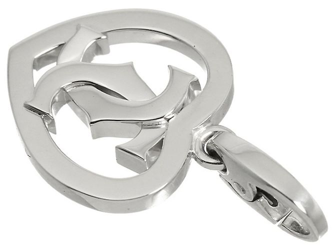 Pendente Cartier 2C Cuore in oro bianco 18K - vista 3
