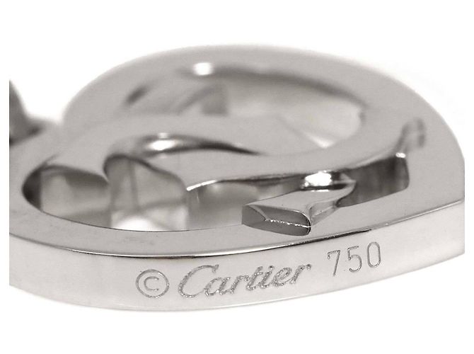 Pendente Cartier 2C Cuore in oro bianco 18K - vista 4