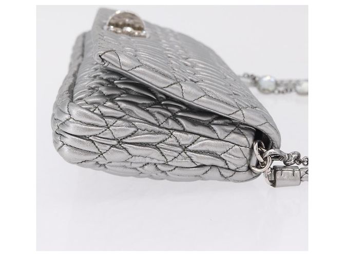 Clutch Miu Miu Crystal in pelle Matelassé Medium - vista 3