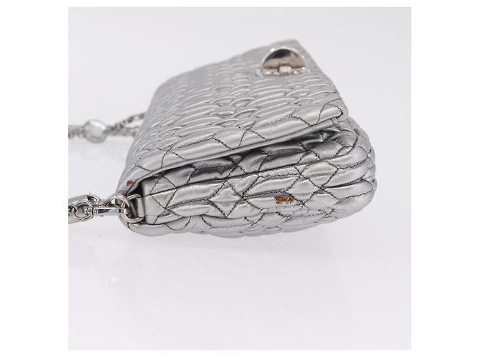 Clutch Miu Miu Crystal in pelle Matelassé Medium - vista 4