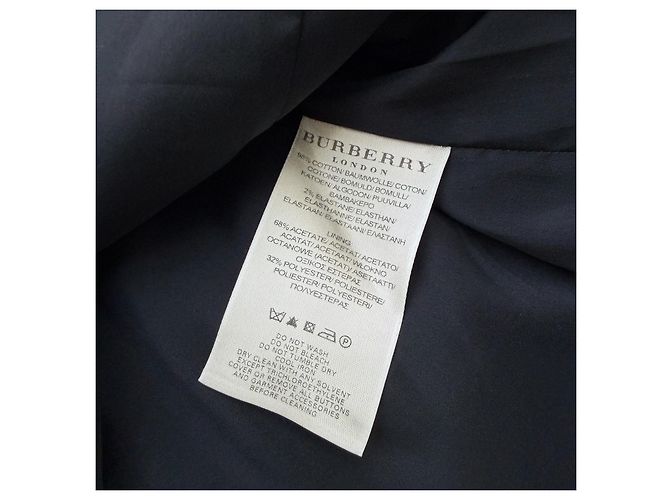 Burberry Kurzarm-Hemdkleid mit Gürtel in Navy - Ansicht 7