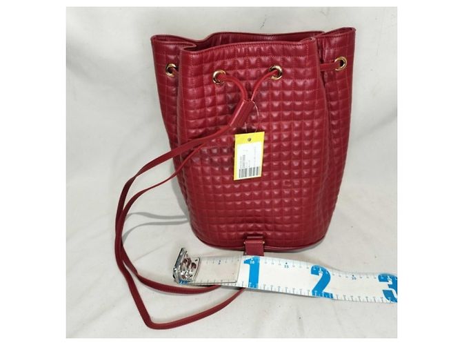 Céline Celine Small Red Leather Backpack - view 2