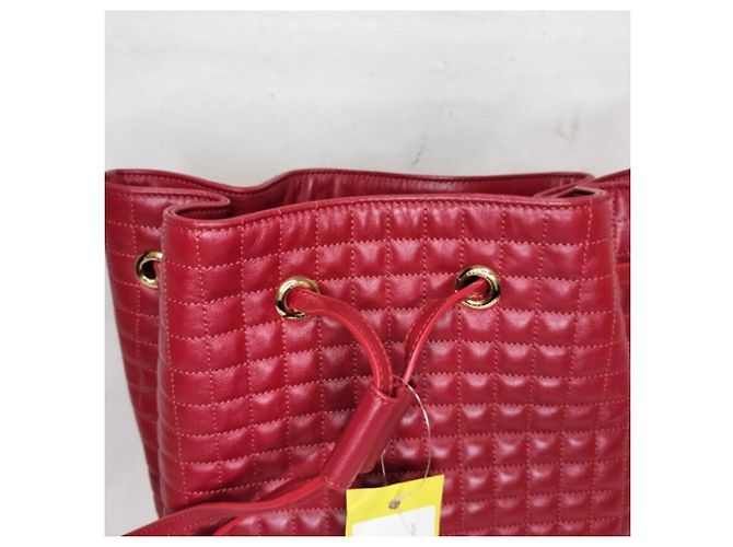 Céline Celine Small Red Leather Backpack - view 3
