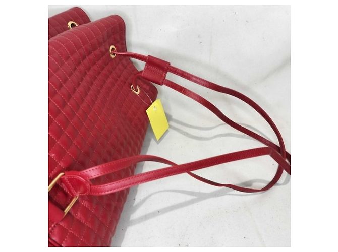 Céline Celine Small Red Leather Backpack - view 5