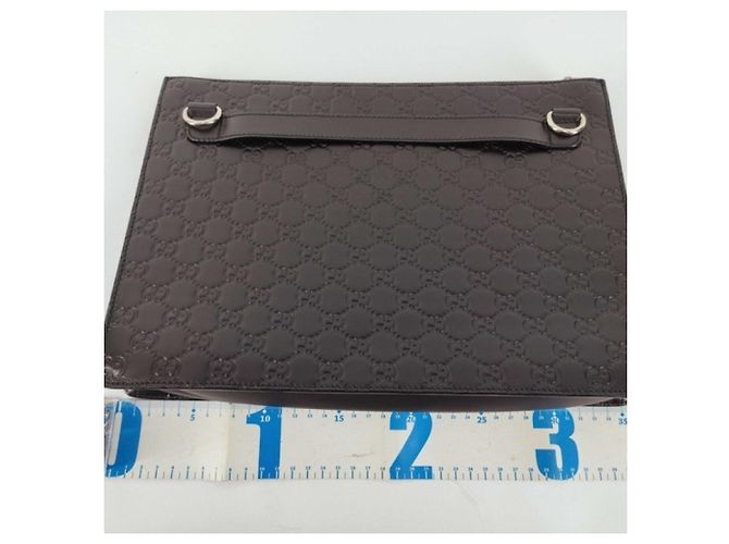 Borsa a pochette Gucci Guccissima in pelle nera - vista 2