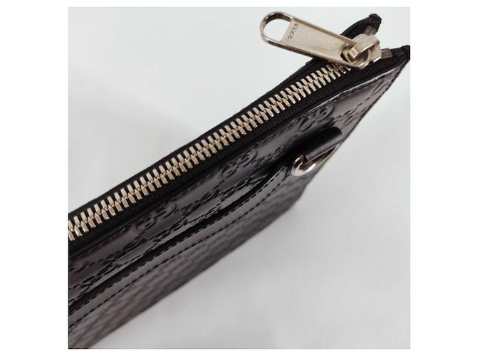Borsa a pochette Gucci Guccissima in pelle nera - vista 5