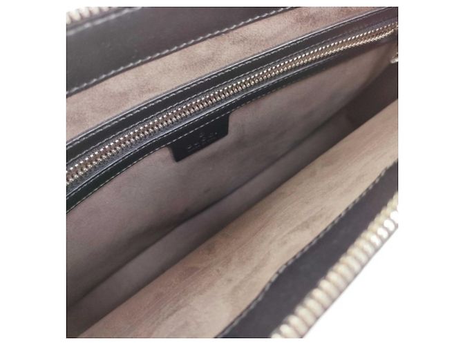 Borsa a pochette Gucci Guccissima in pelle nera - vista 6