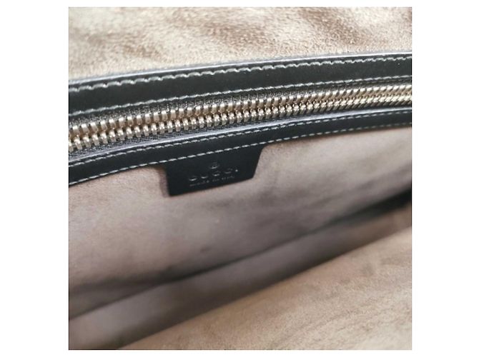 Borsa a pochette Gucci Guccissima in pelle nera - vista 7